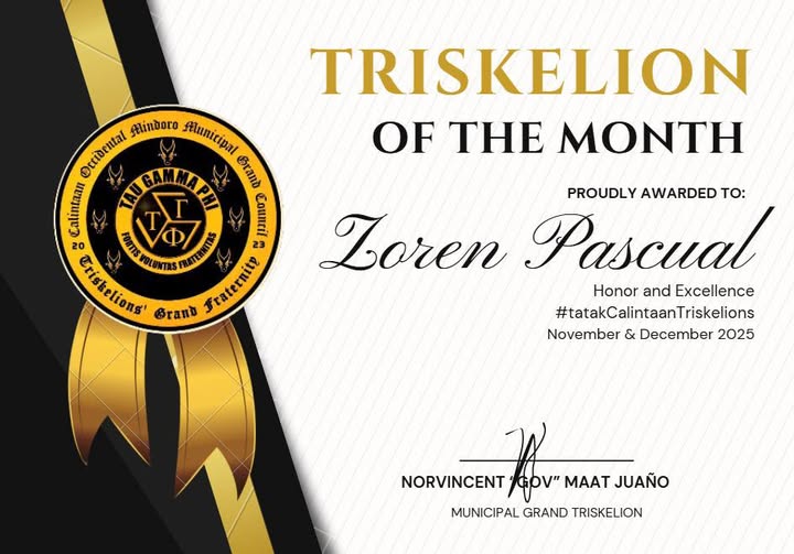 π TRISKELION OF THE MONTH π